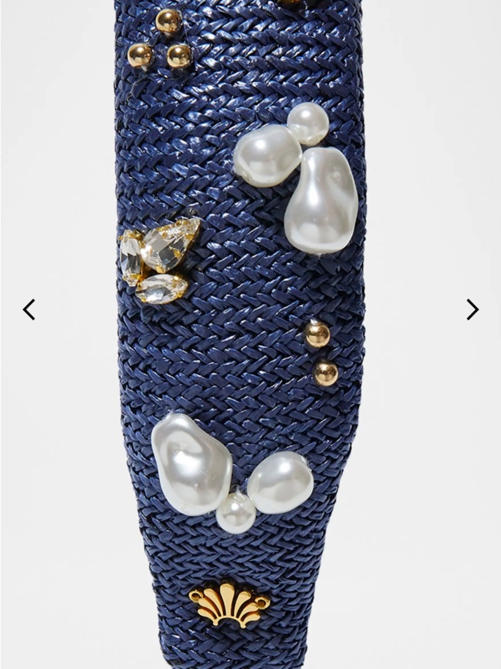 💙Lele Sadoughi💙

—NWOT, Slim Knotted Raffia Oasis Embellished Headband - Picture 4 of 7
